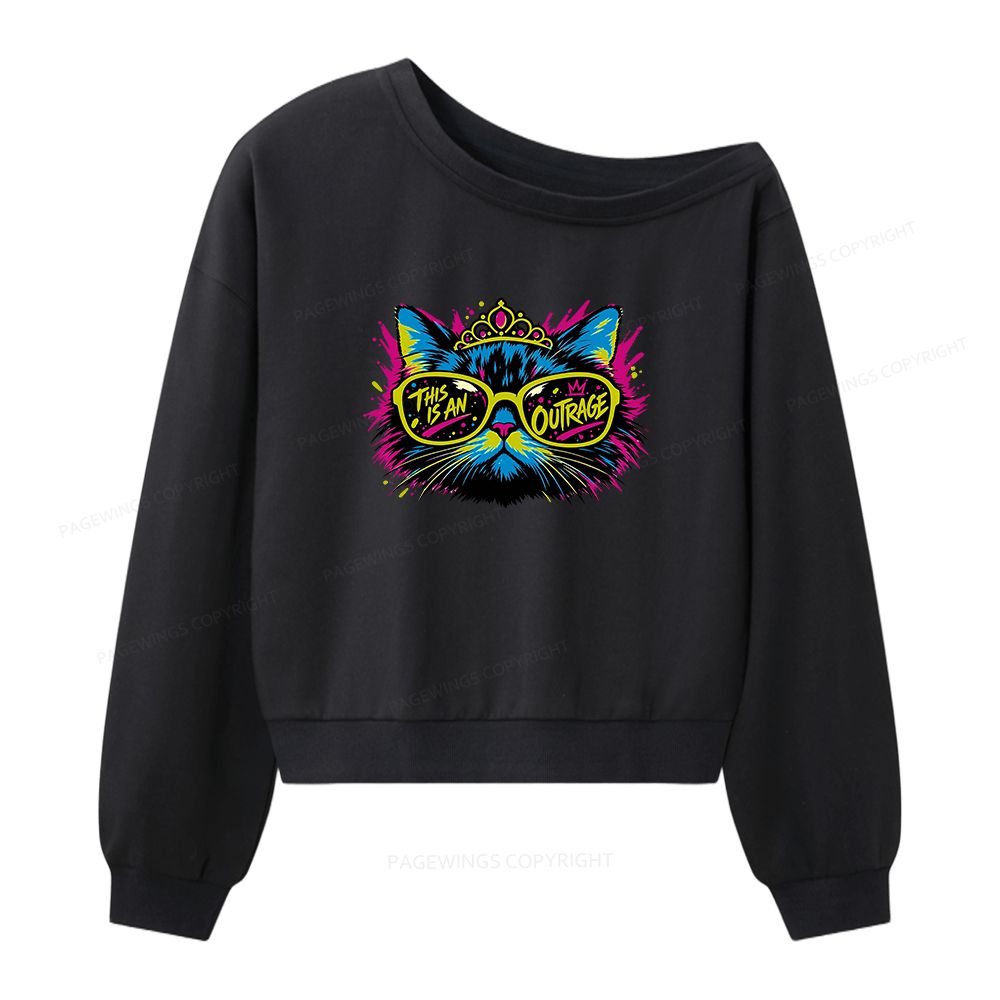 Pagewings Sci Fi Bookish Women Off Shoulder Sweatshirt