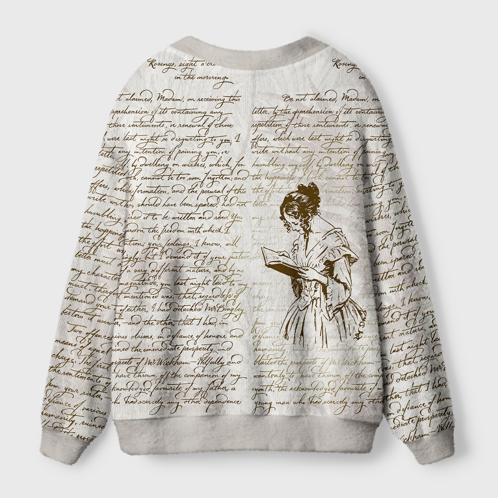 Pagewings Barely Tolerable Book Lover Light Knit UnisexCardigan Sweaters