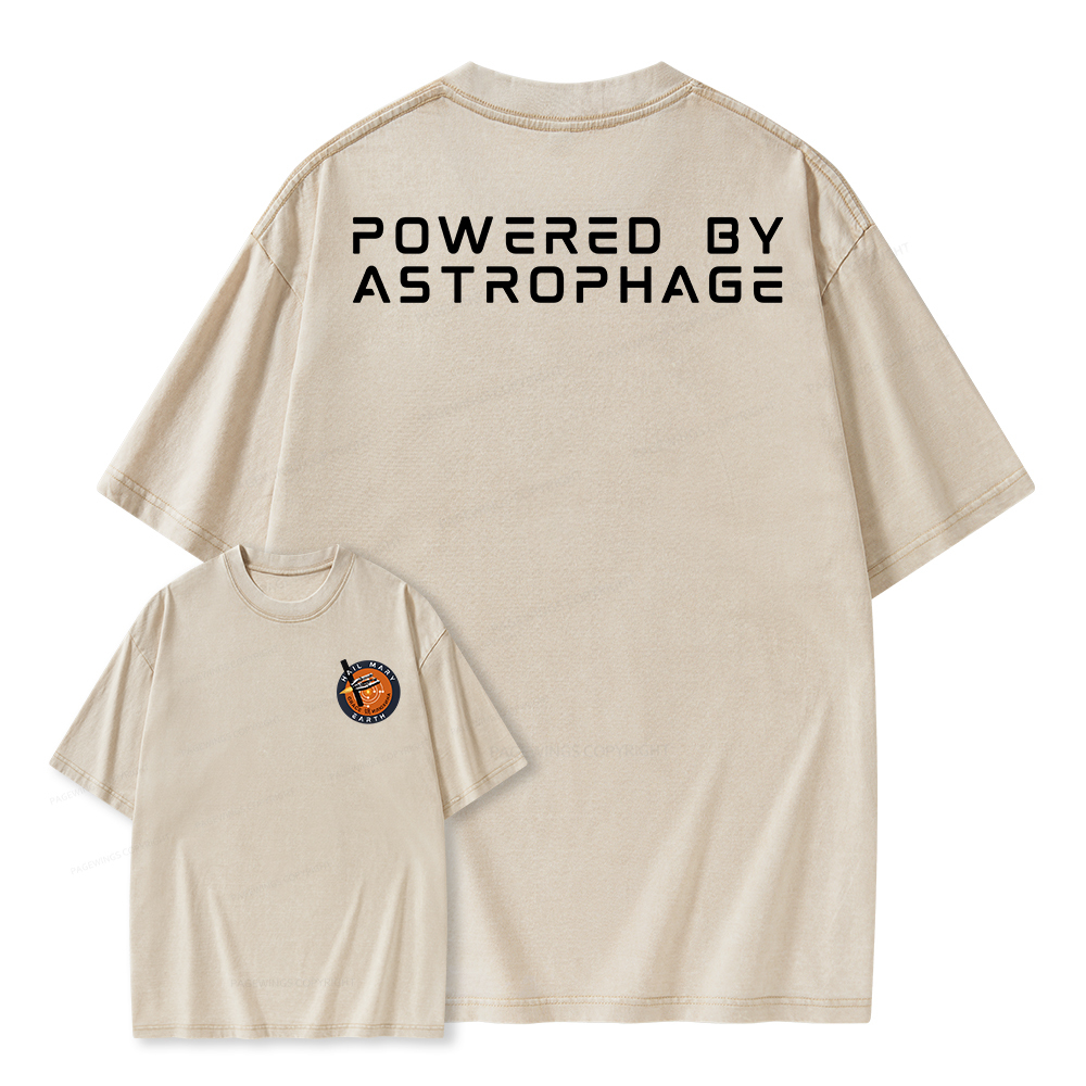 Pagewings Powered By Astrophage Unisex Washed T-shirt