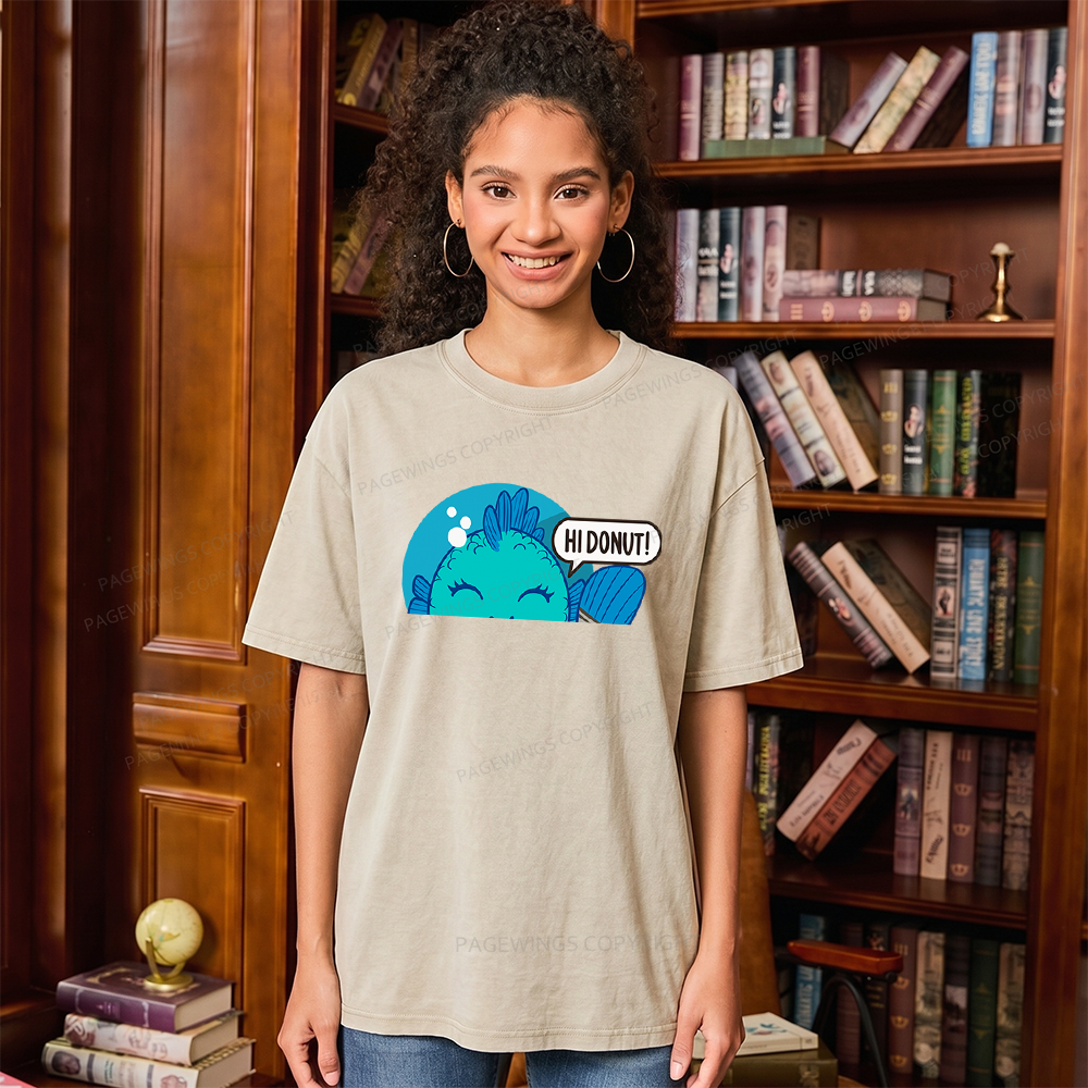 Pagewings Sci Fi Bookish Unisex Washed T-shirt