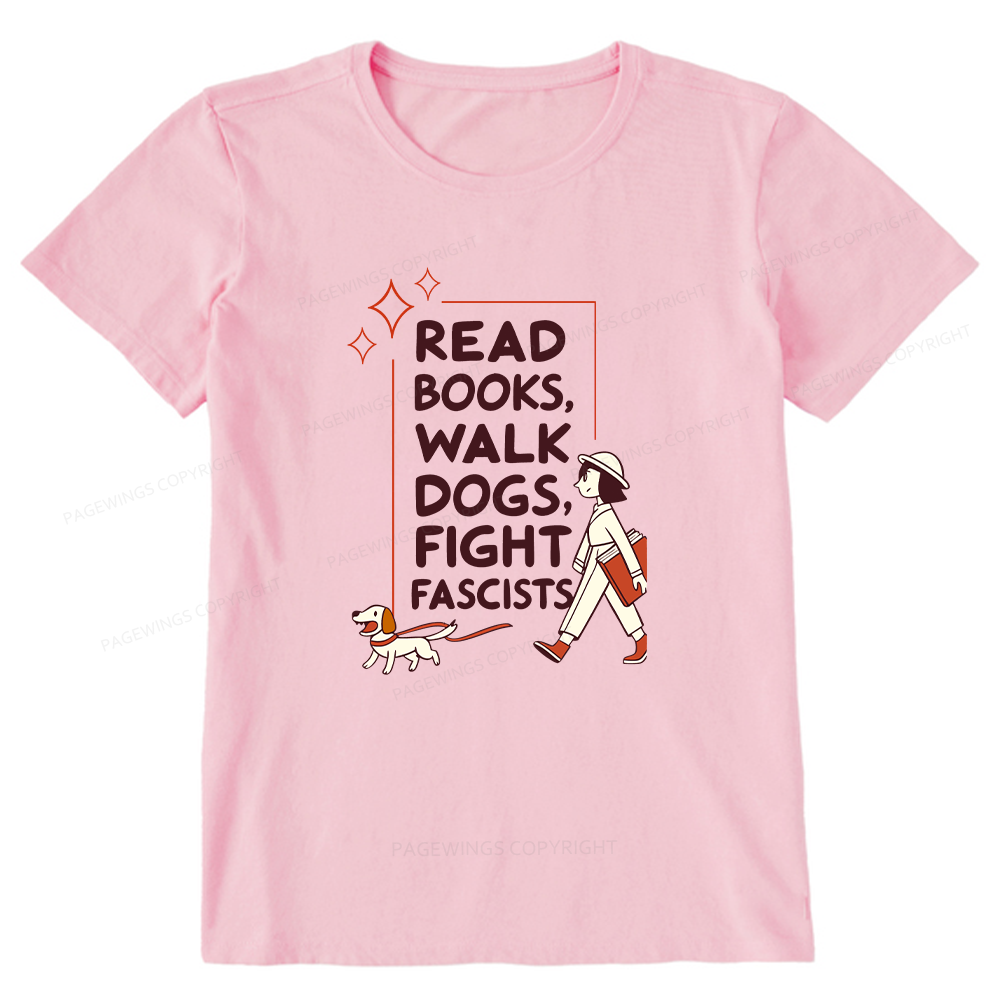 Pagewings Read Books Walk Dogs Unisex Classic T-shirt