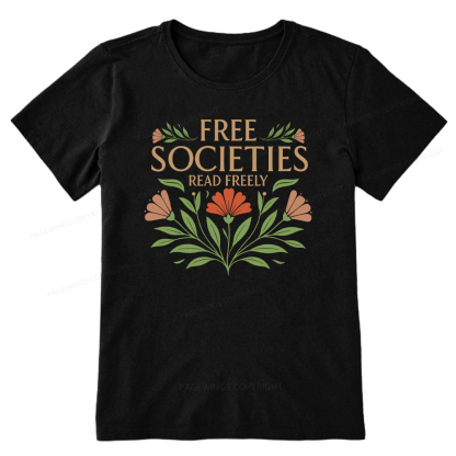 Pagewings Free Societies Read Freely Unisex Classic T-shirt