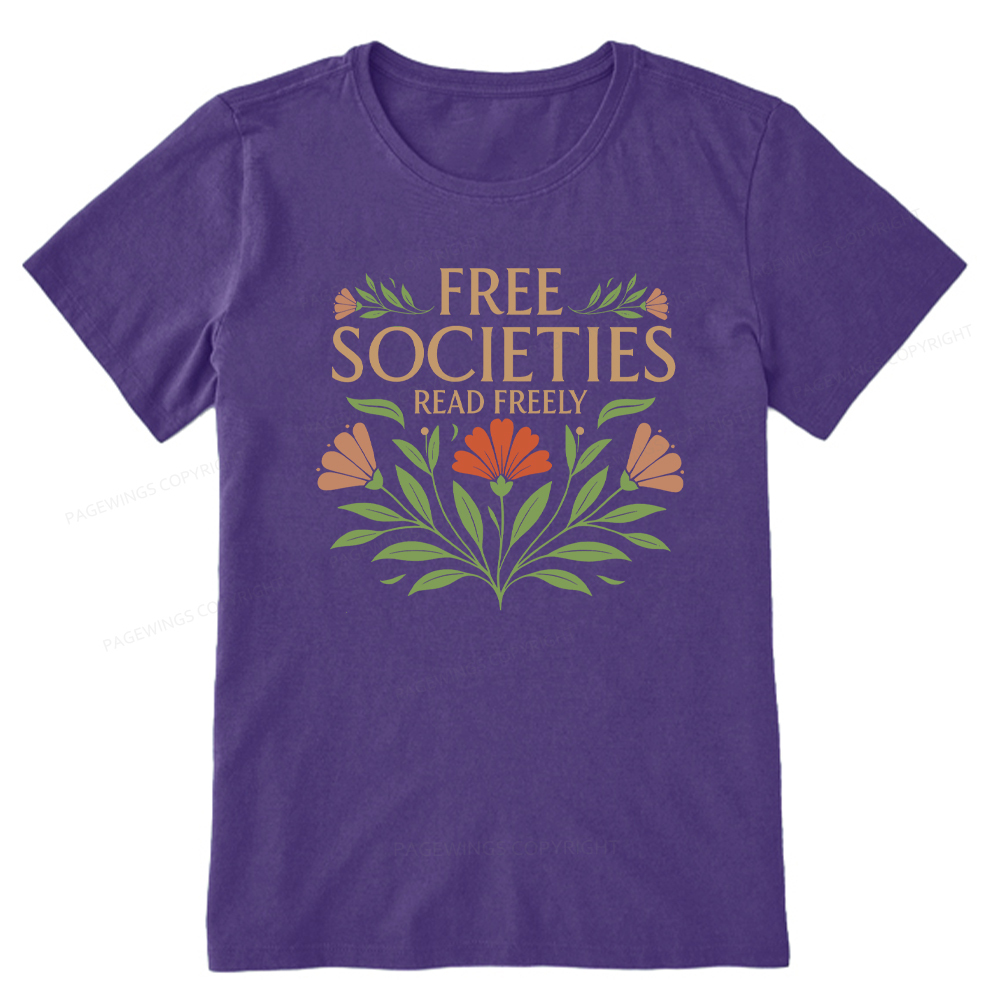 Pagewings Free Societies Read Freely Unisex Classic T-shirt