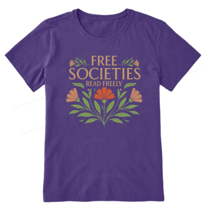 Pagewings Free Societies Read Freely Unisex Classic T-shirt