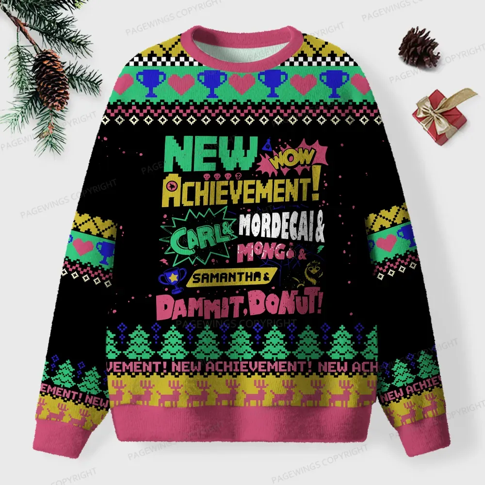 Pagewings New Achievement Unisex Ugly Knit Sweatshirt