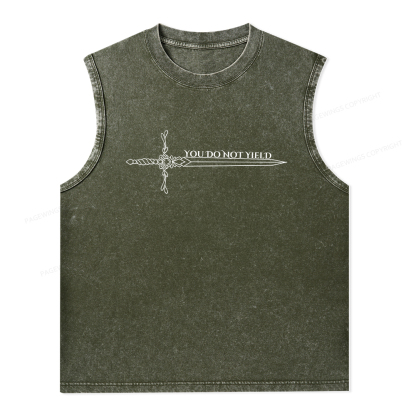 Pagewings You Do Not Yield Unisex Washed Tank Top