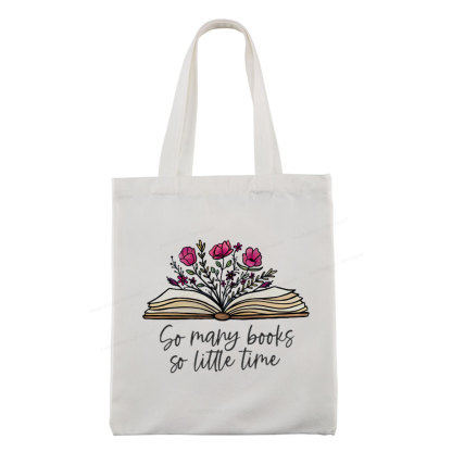 Pagewings So Many Books So Little Time Tote Bag