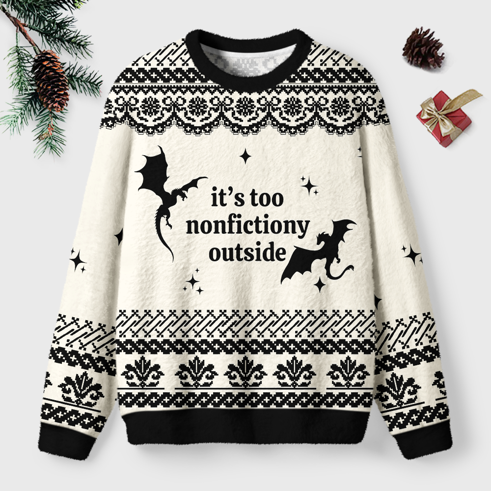 Pagewings Fantasy Graphic Unisex Ugly Light Knit Sweatshirt