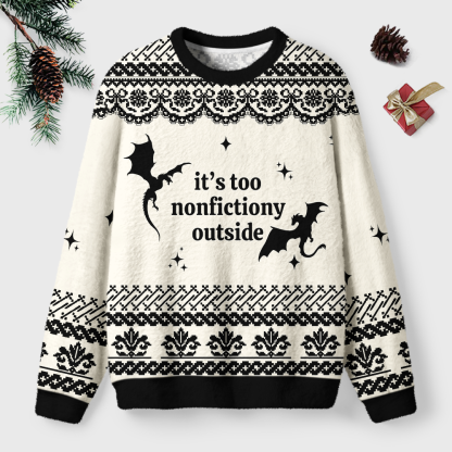 Pagewings Fantasy Graphic Unisex Ugly Light Knit Sweatshirt