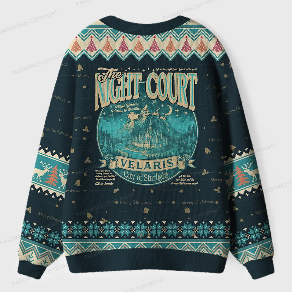 Pagewings The Night Court Velaris Unisex Ugly Cardigan Sweaters