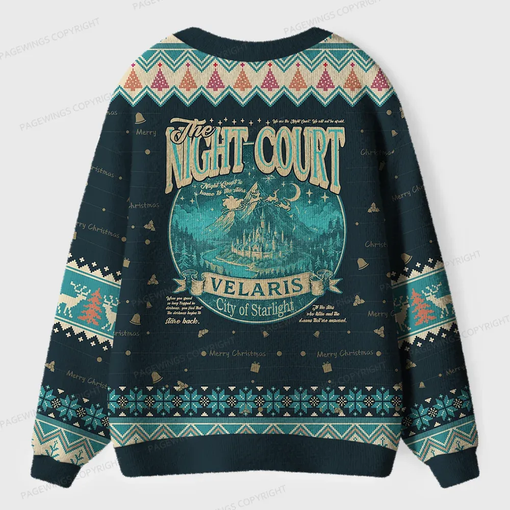 Pagewings The Night Court Velaris Unisex Ugly Cardigan Sweaters