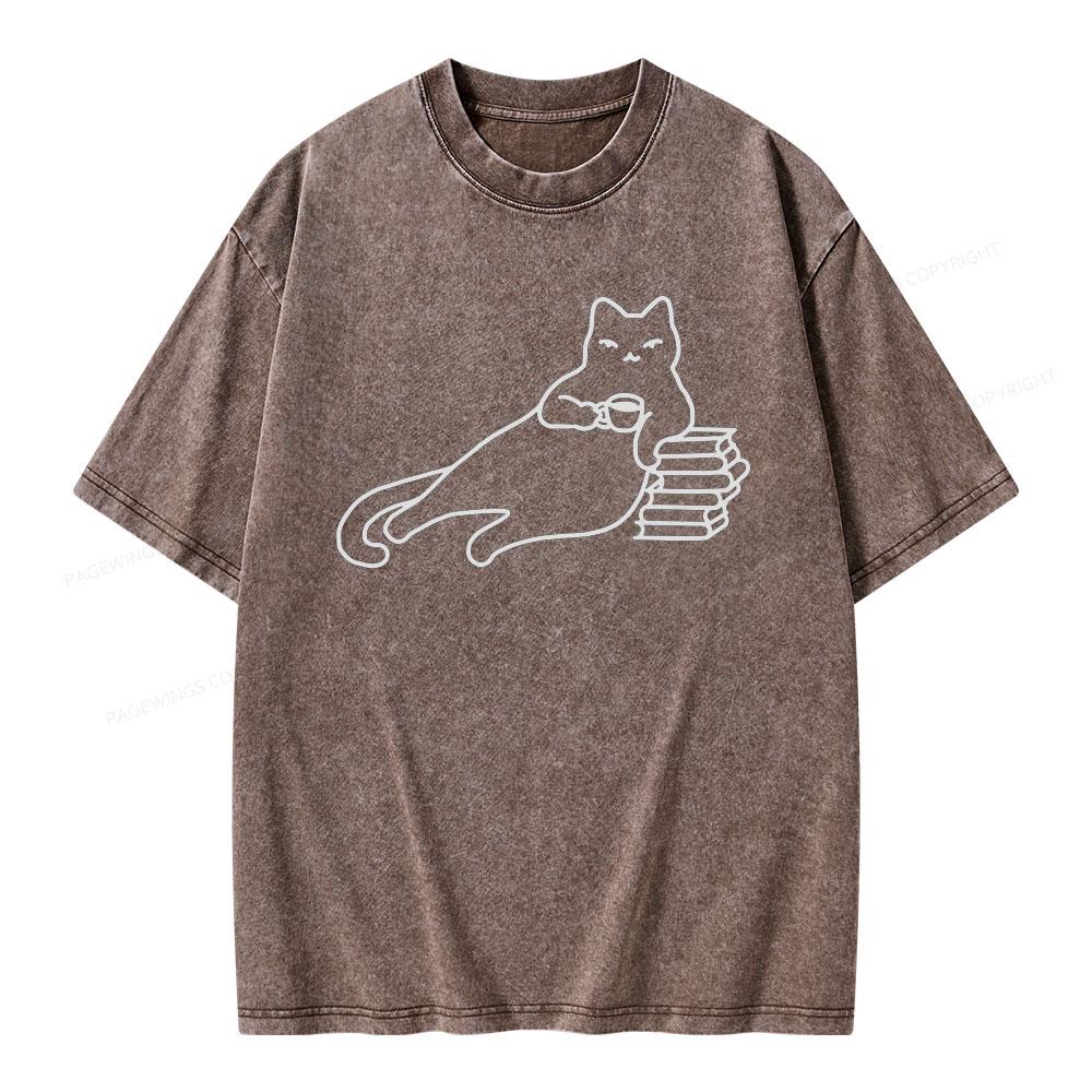 Pagewings Book Lover Shirt For Women Unisex Washed T-shirt