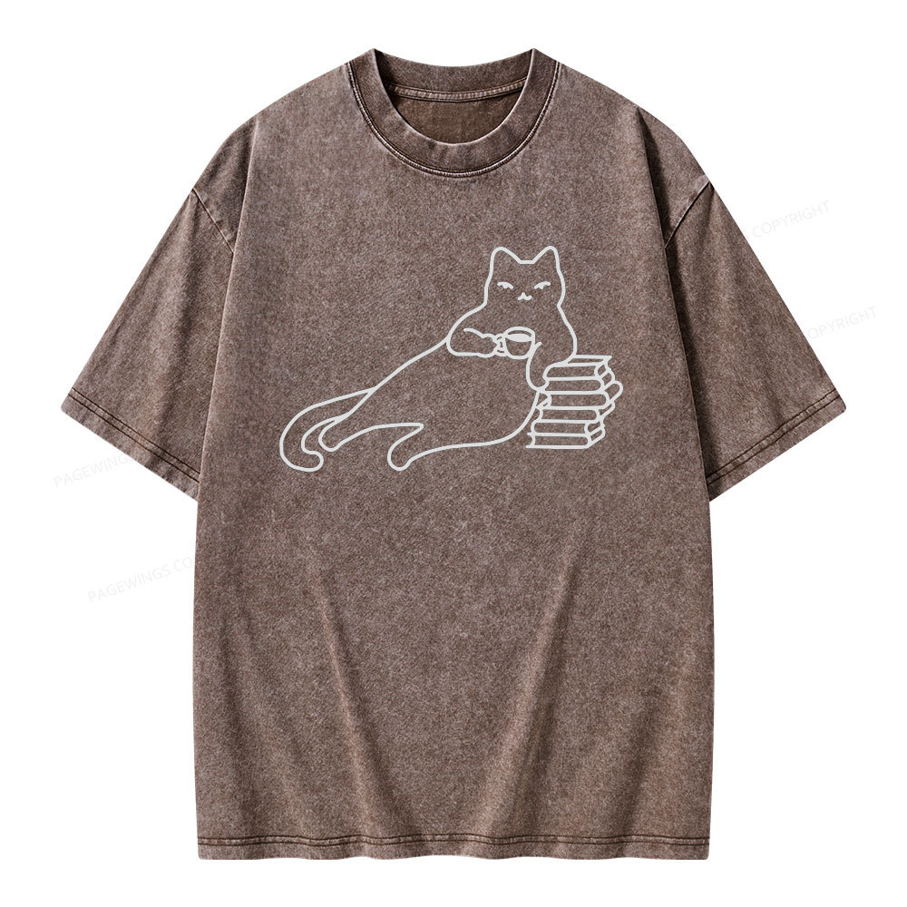 Pagewings Book Lover Shirt For Women Unisex Washed T-shirt