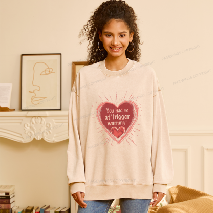 Pagewings Dark Romance Unisex Washed Sweatshirt