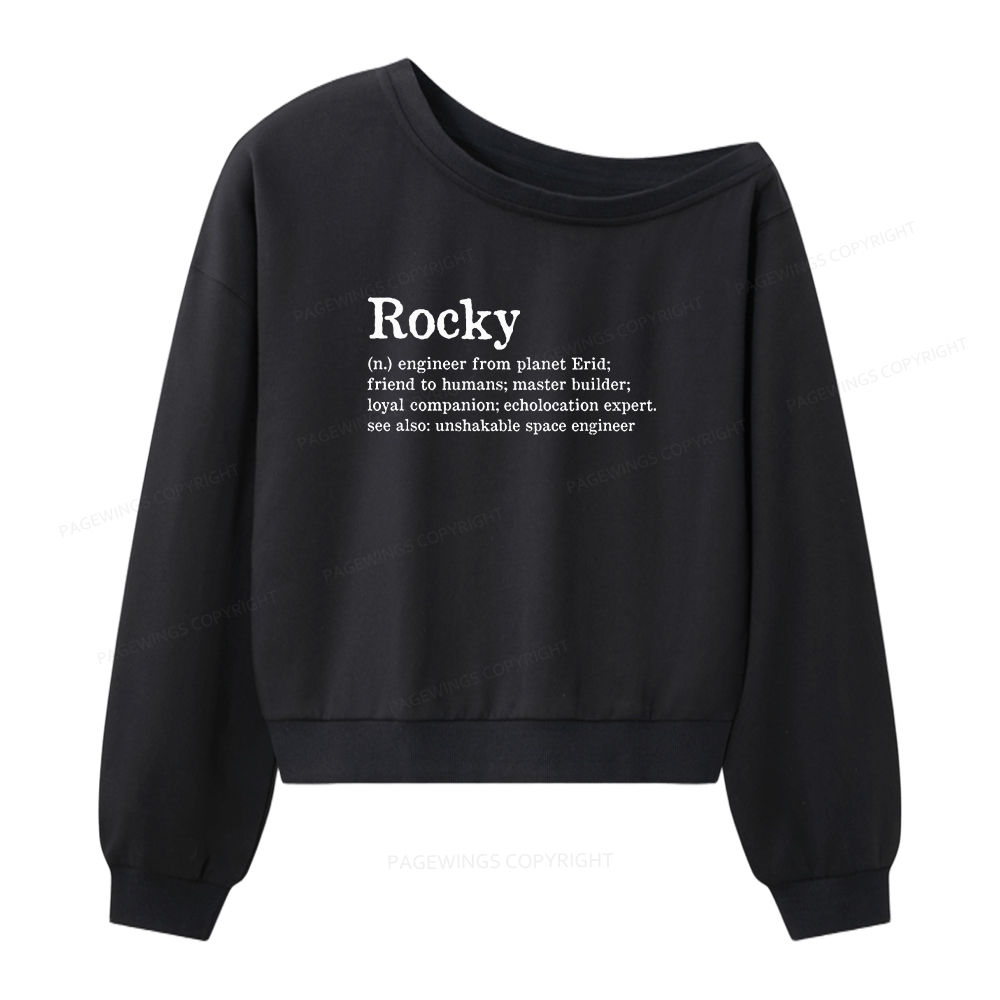 Pagewings Rocky Women Off Shoulder Sweatshirt