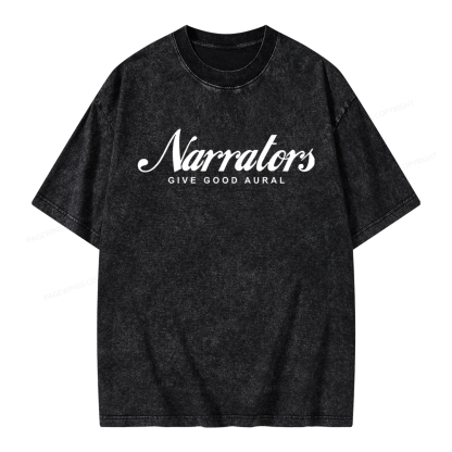 Pagewings Narrators Unisex Washed T-shirt