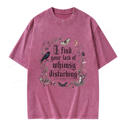 Pagewings Lack of Whimsy Unisex Washed T-shirt