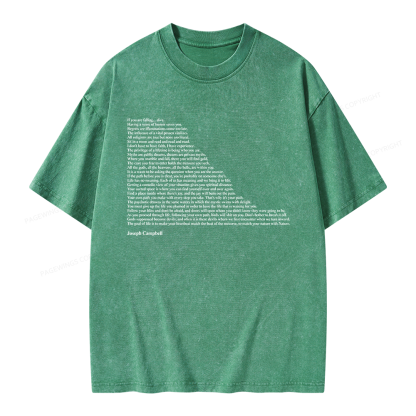 Pagewings Literature Quotes Unisex Washed T-shirt