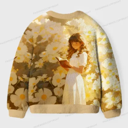 Pagewings The Life of a Book Girl Unisex Ugly Cardigan Sweaters