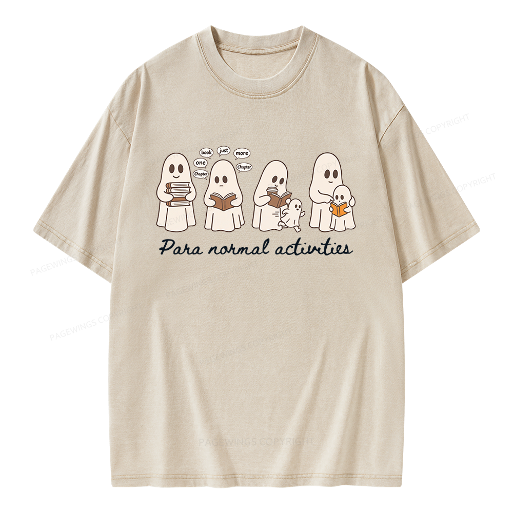 Pagewings Just One More Chapter Unisex Washed T-shirt