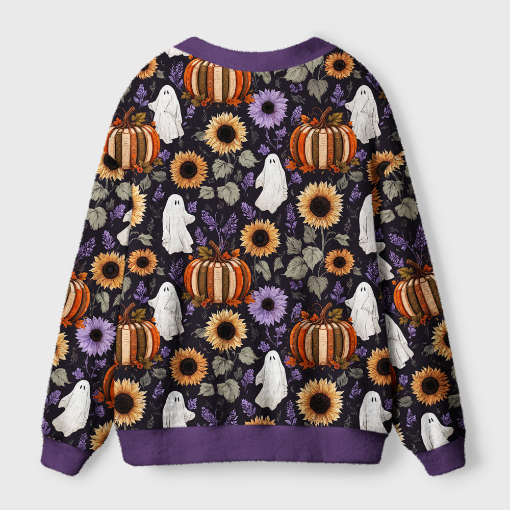 Pagewings Pumpkin Book Light Knit Unisex Cardigan Sweaters