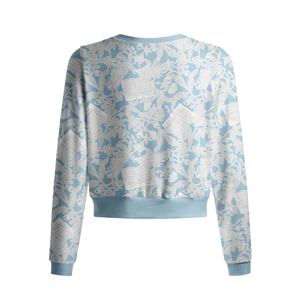 Pagewings Reading Crew Neck Cardigan Sweaters
