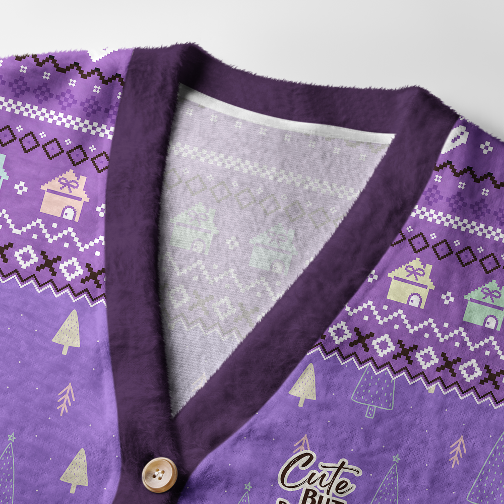 Pagewings Cute But Bookishly Feral Light Knit Unisex Cardigan Sweaters