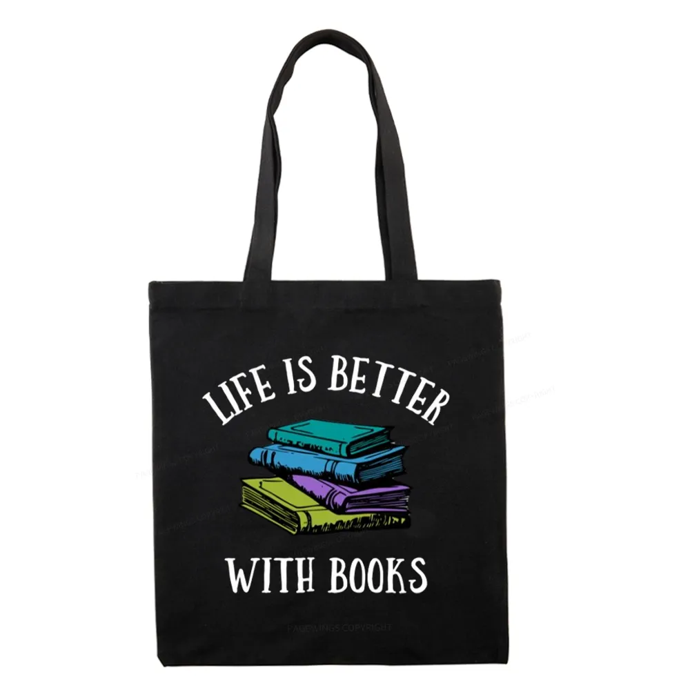 Pagewings Life's Better With Books Tote Bag