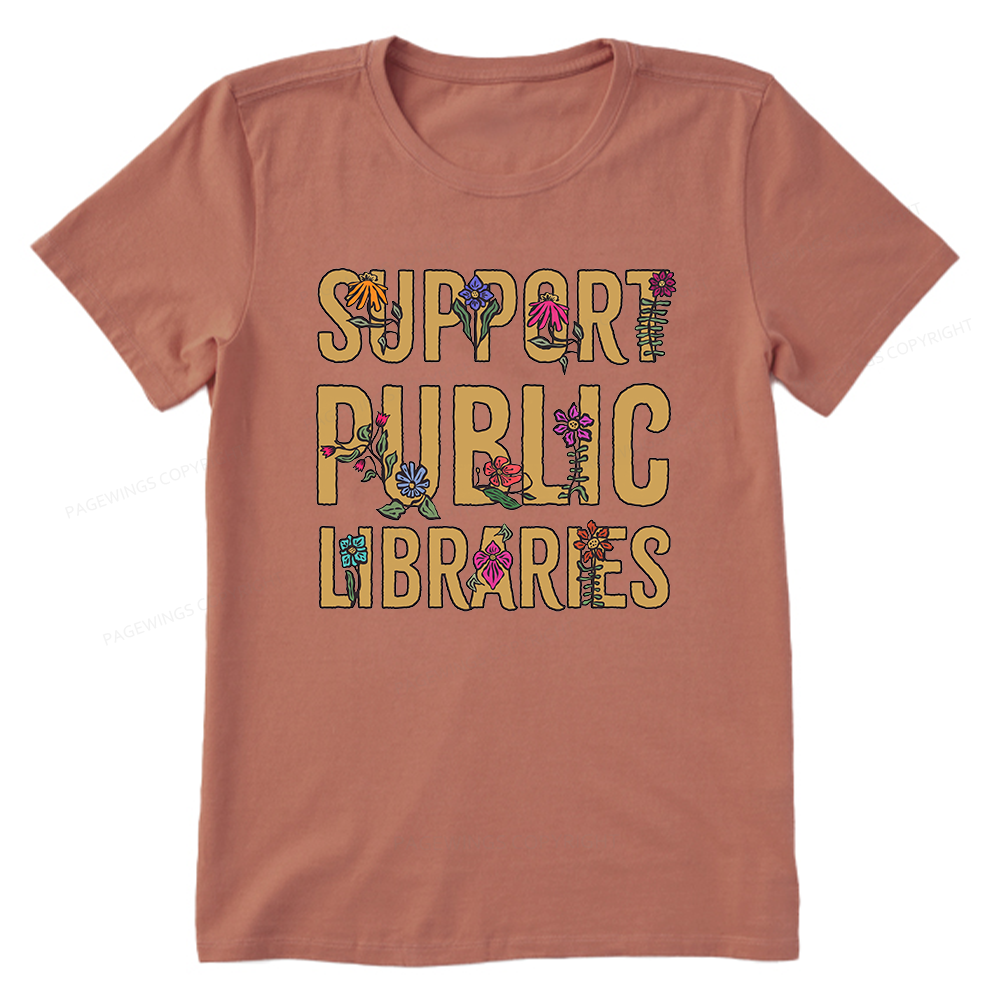 Pagewing Support Public Libraries Bookish Unisex Classic T-shirt