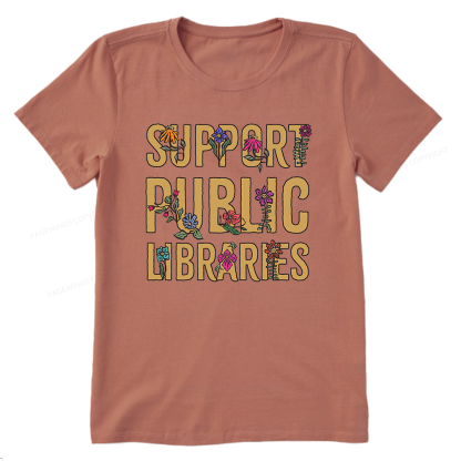 Pagewing Support Public Libraries Bookish Unisex Classic T-shirt