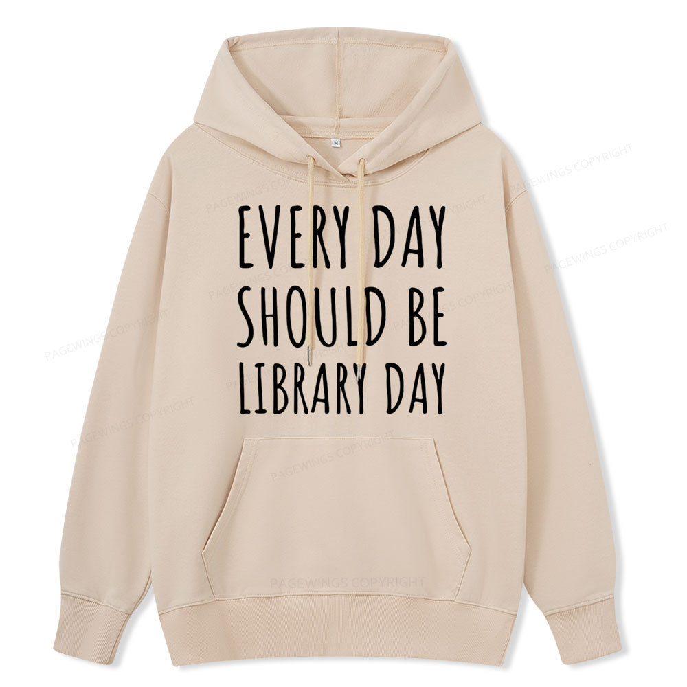 Pagewings Library Day Media Specialist Unisex Classic Hoodie