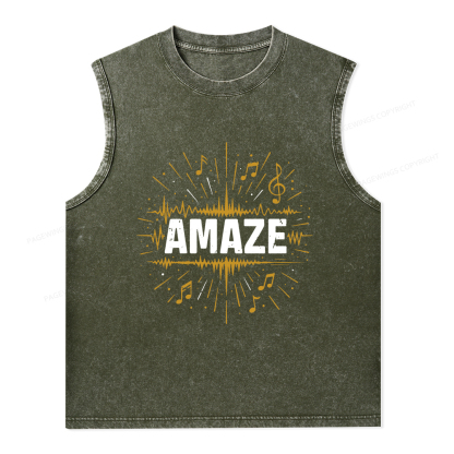 Pagewings Amaze Unisex Washed Tank Top