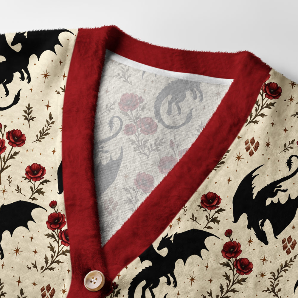 Pagewings Fantasy Bookish Light Knit Unisex Cardigan Sweaters