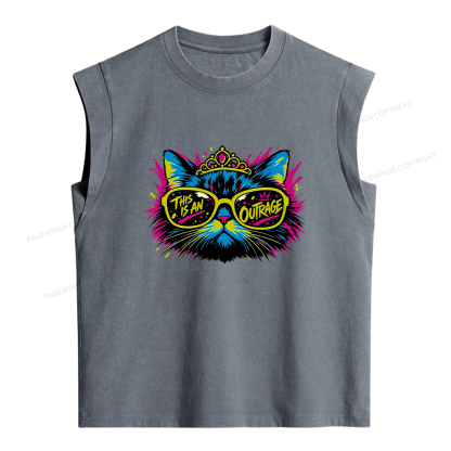 Pagewings Reader Without Their Book Women's Washed Tank Top