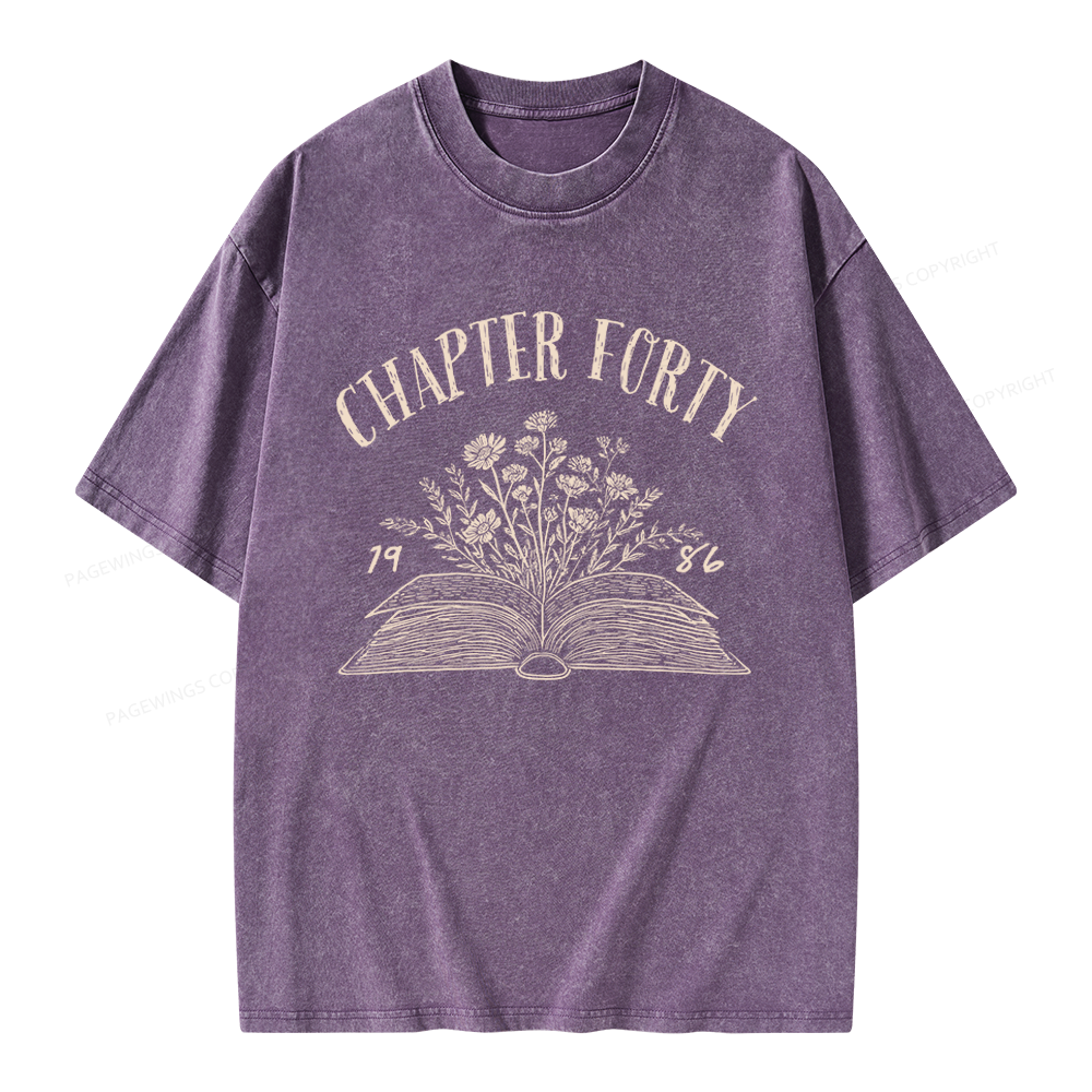 Pagewings Personalized Birthday Unisex Washed T-shirt