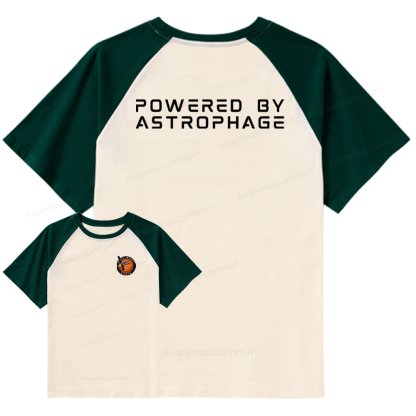 Pagewings Powered By Astrophage Raglan T-shirt