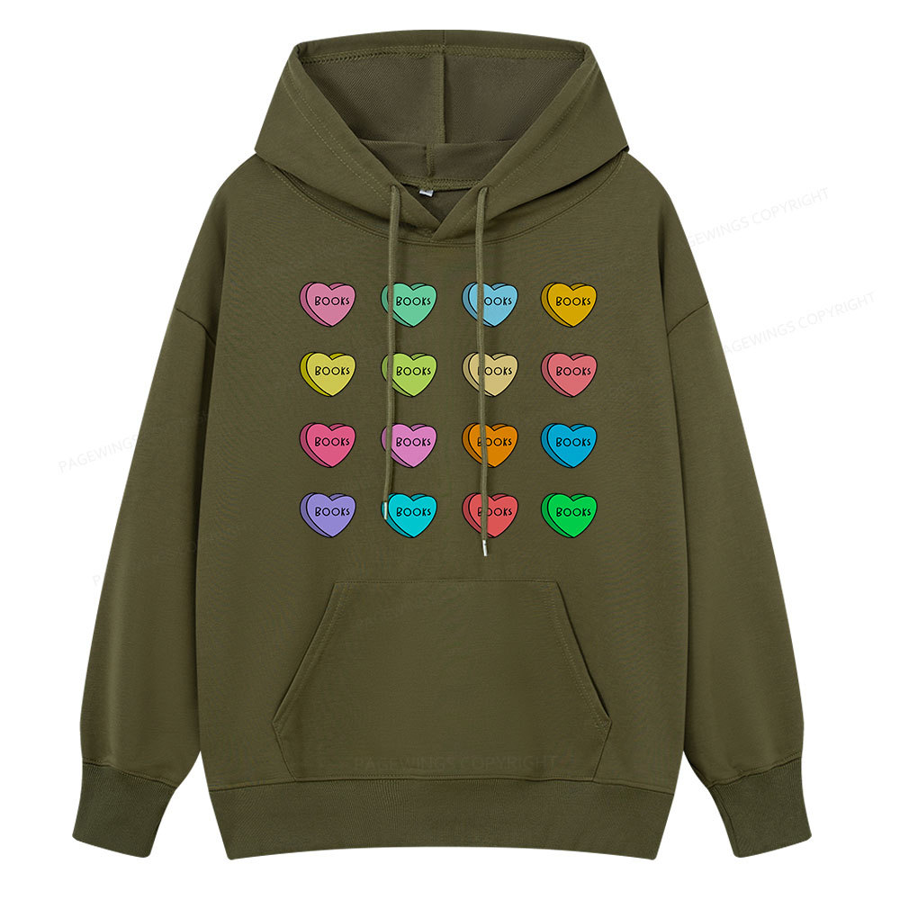 Pagewings Valentine's Day Librarian Unisex Classic Hoodie