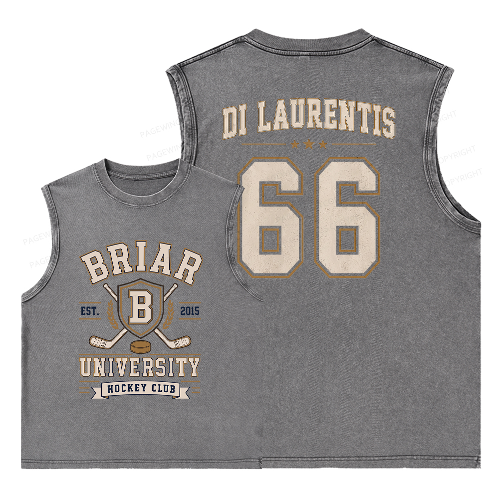 Pagewings Hockey Romance Washed Tank Top