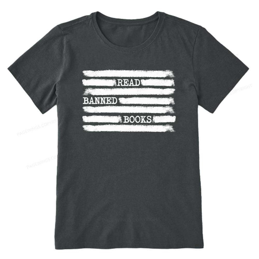 Pagewings Read Banned Books Bookworm Librarian Unisex Classic T-shirt