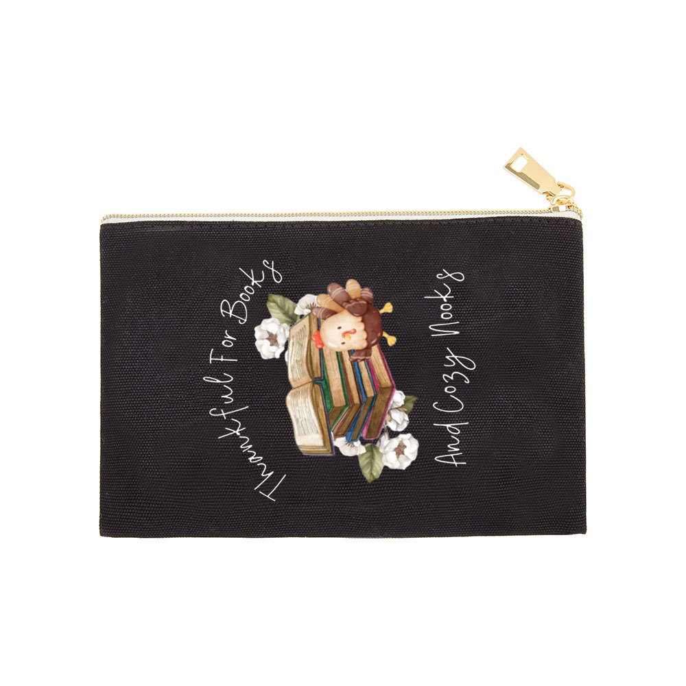 Pagewings Thankful For Books And Cozy Nooks Pouch