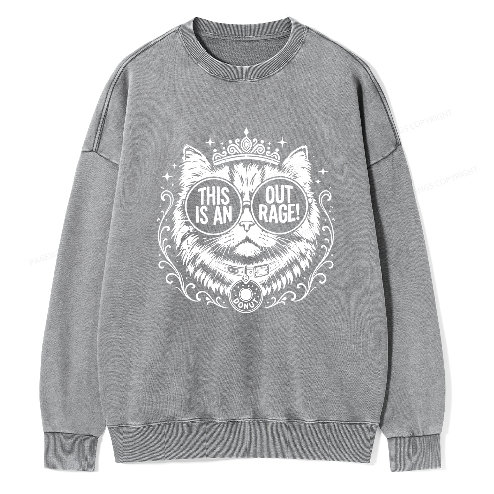 Pagewings Sci-Fi Bookish Unisex Washed Sweatshirt