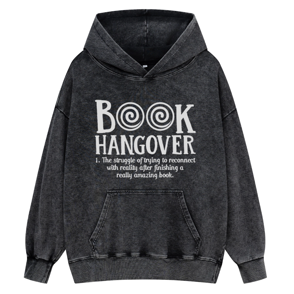 Pagewings Book Hangover Unisex Washed Hoodie