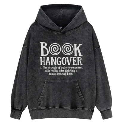 Pagewings Book Hangover Unisex Washed Hoodie