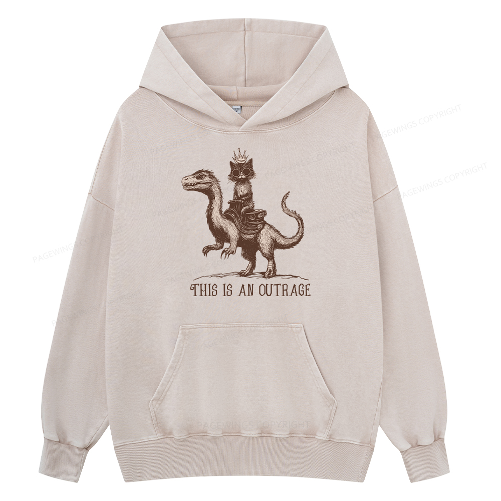 Pagewing Princess Donut Unisex Washed Hoodie