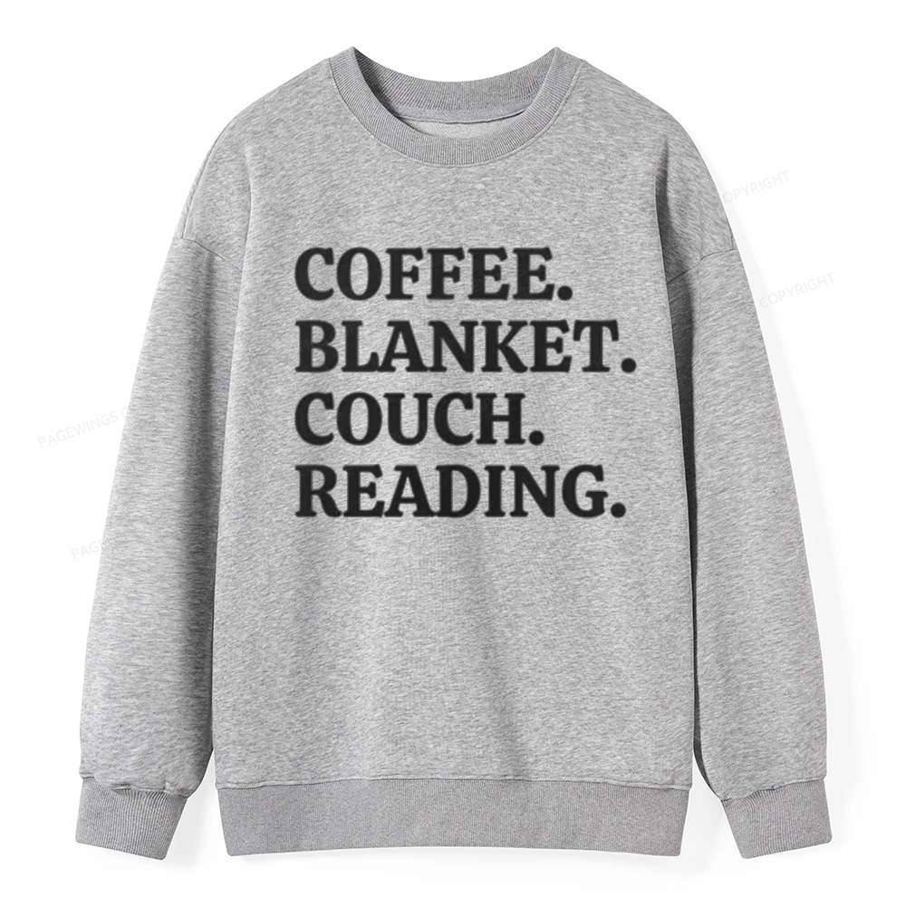 Pagewings Coffee Blanket Couch Reading Unisex Classic Sweatshirt