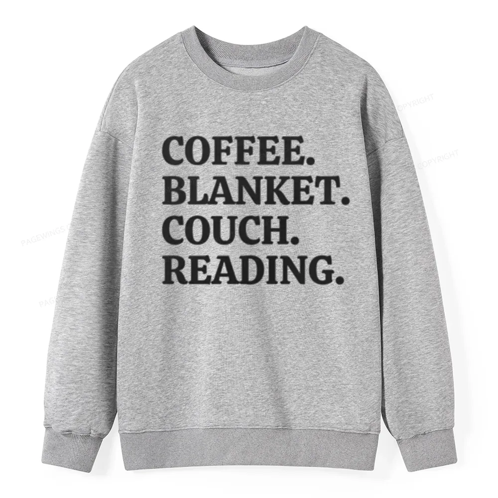 Pagewings Coffee Blanket Couch Reading Unisex Classic Sweatshirt