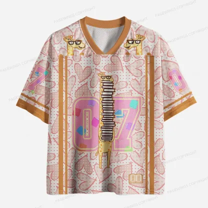 Pagewings Dinosaur Reading Unisex Mesh Jersey