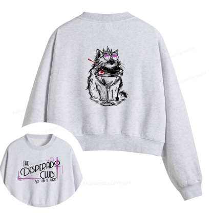 Pagewings Desperado Club Fleece Crop Sweatshirt