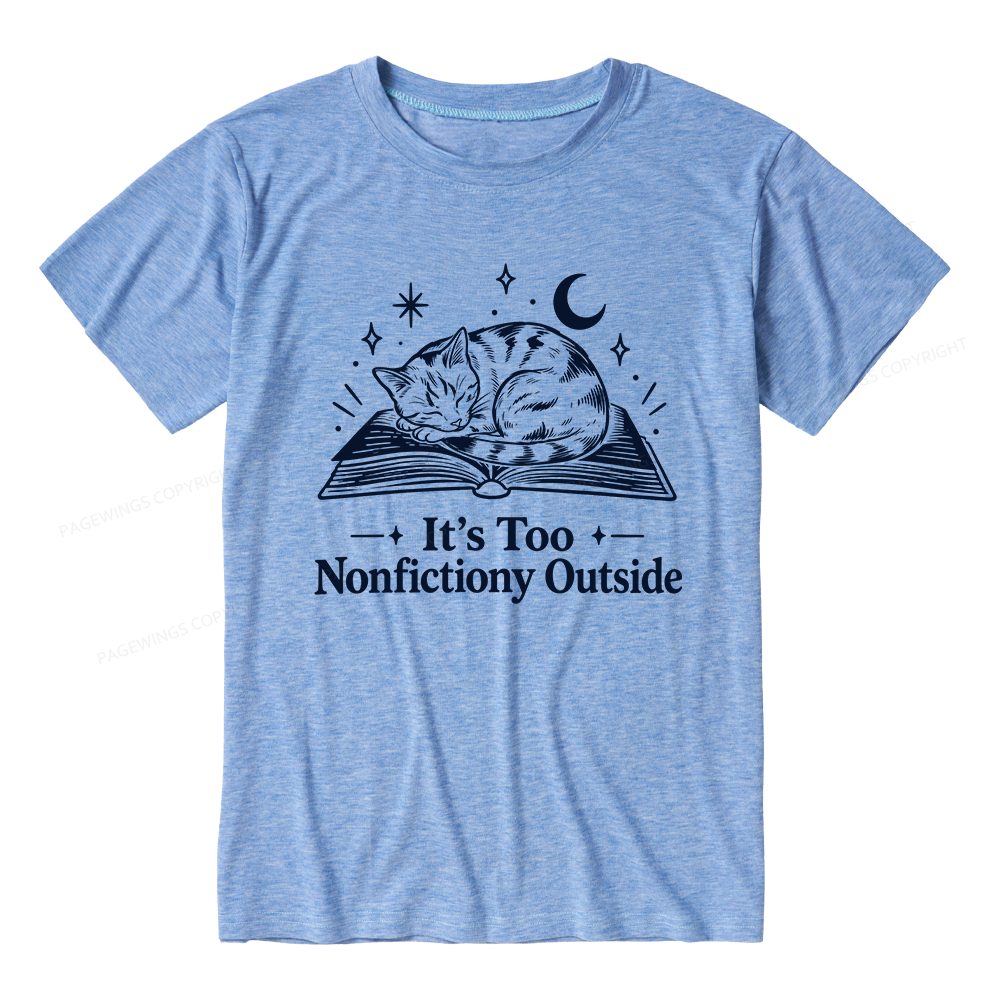 Pagewings Too Nonfictiony Outside Unisex Heather T-Shirt