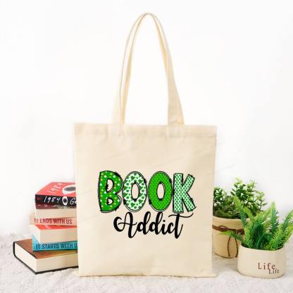 Pagewingsread t Patrick's Day Gift for bookworm,Book Lovers Tote Bag